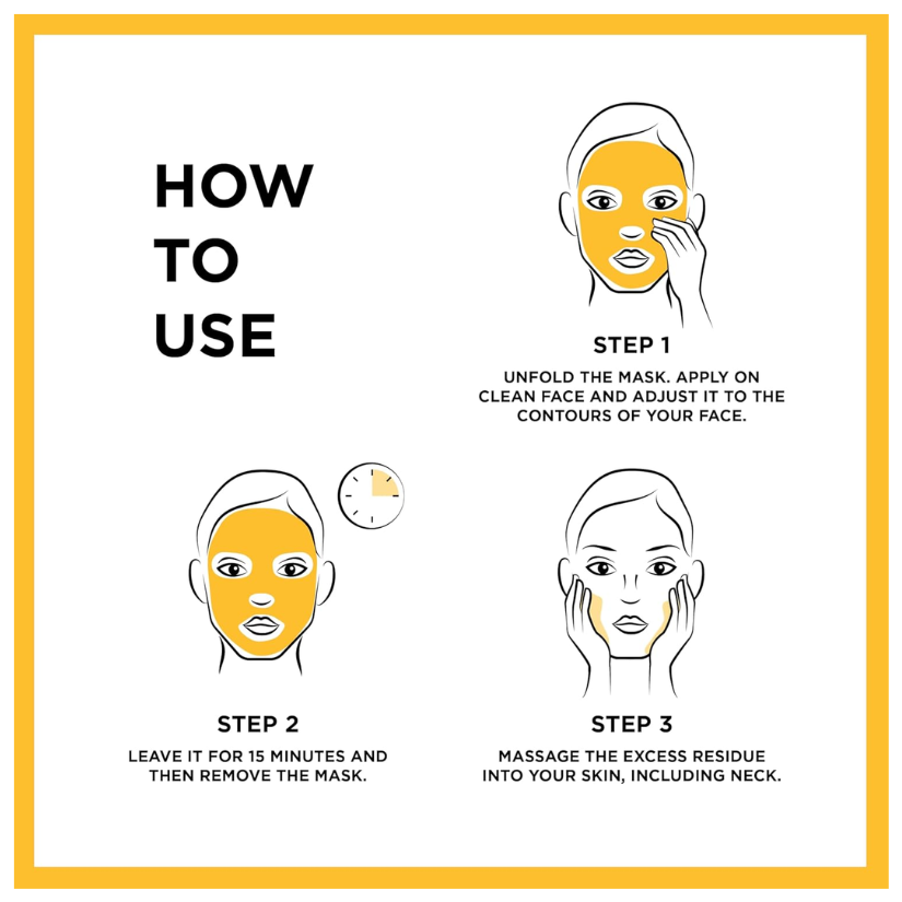 Garnier Vitamin C Brightening & Glow Boosting Serum Sheet Face Mask38g